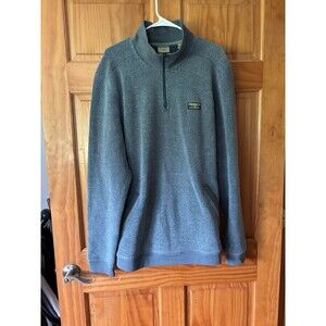 L.L. Bean Men’s XL Tall Tumbled Sherpa Fleece 1/4 Zip Pullover Blue Soft Comfort